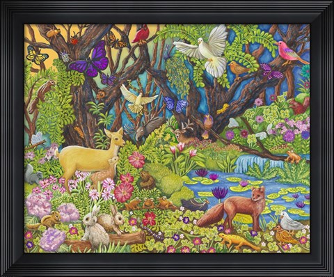 Framed Forest Animals Print