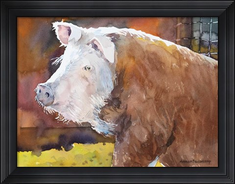 Framed Farmers Hog Print
