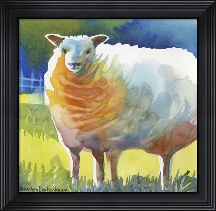 Framed Sheep II Print