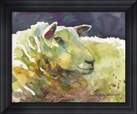 Framed Sheep III Print