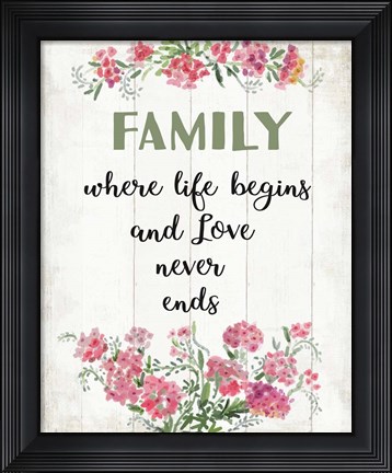 Framed Family Love 2 Print