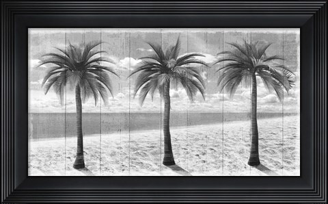 Framed 3 Island Palms Print
