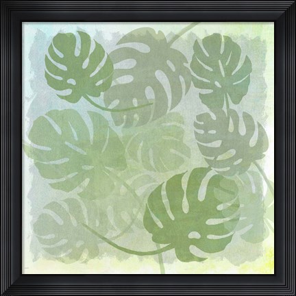 Framed Monstera Water Print