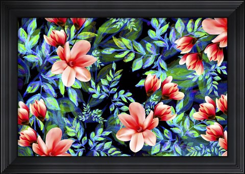 Framed My Flowers Garden Print