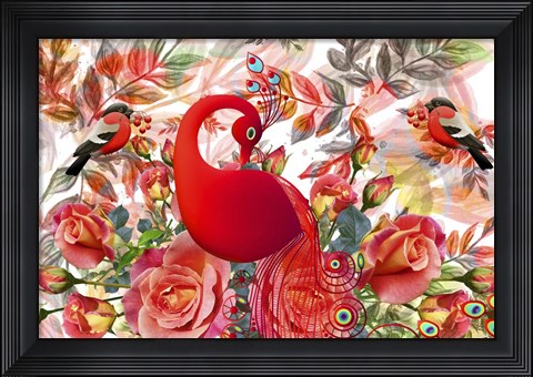 Framed Redgarden Print