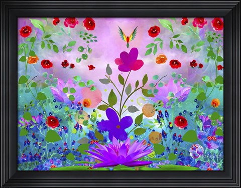 Framed Beauty Of Flowers 1 Print