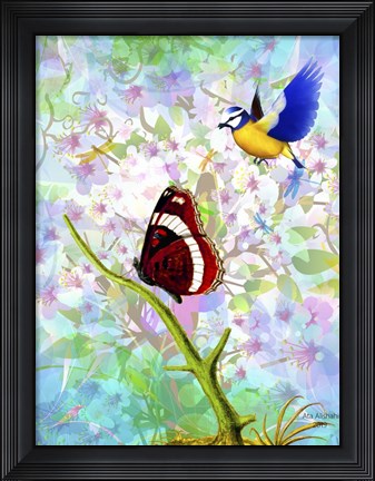Framed Colorful Life And Death Print