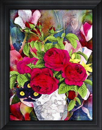 Framed Flowers P49 Print
