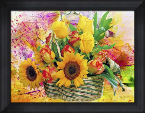 Framed Flowers P59 Print