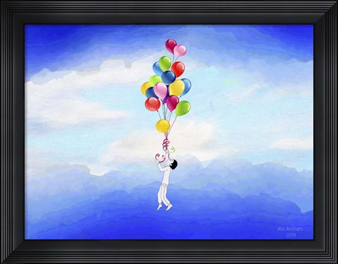 Framed Going Up Print