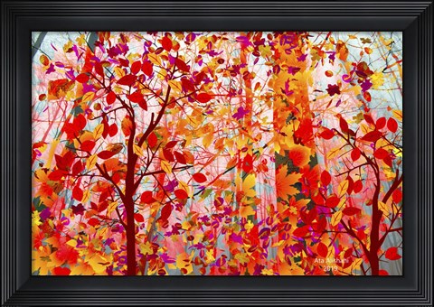 Framed Sea Of Colors Print
