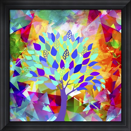 Framed My Colorful Mind 8 Print