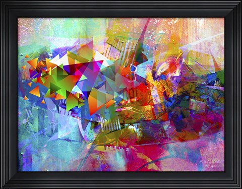 Framed My Colorful Mind 12 Print