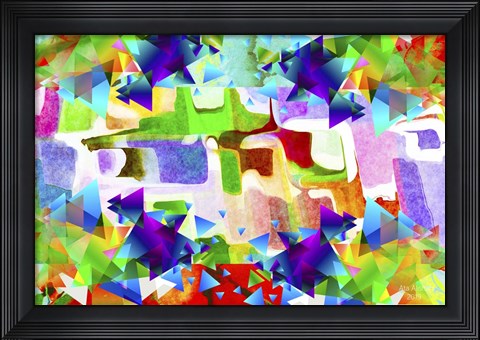 Framed My Colorful Mind 17 Print