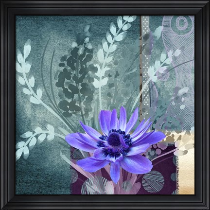 Framed Purple Flower Print