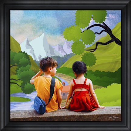 Framed Young Love Print