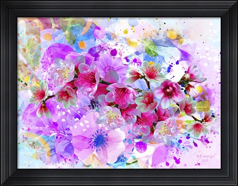 Framed Flowers 48 Print