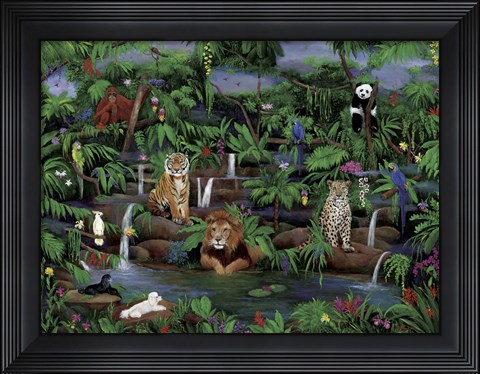 Framed Best Friends Visit the Wild Print