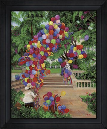 Framed Balloon Men Print