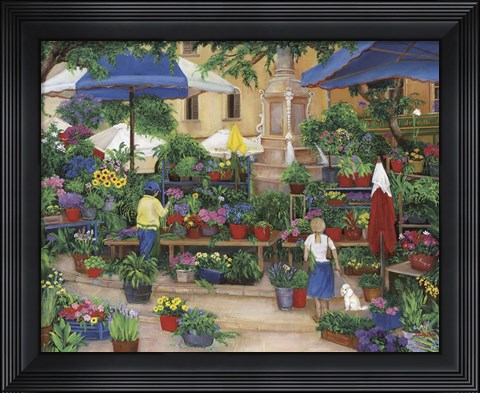 Framed Flowers in Provence Print
