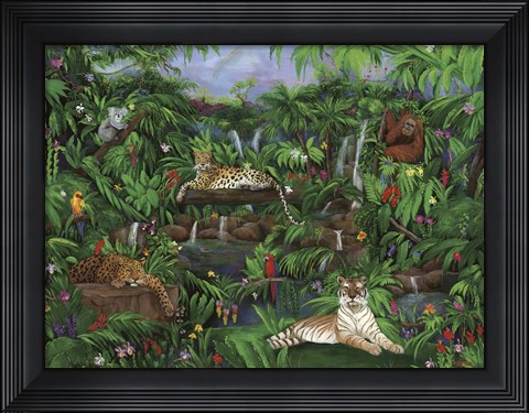 Framed Jungle Creatures Print
