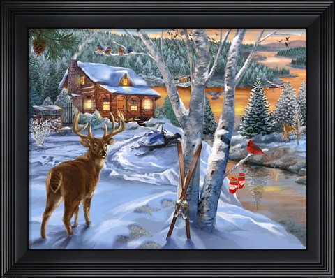 Framed Buck River Print