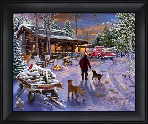 Framed Winter Refuge Print