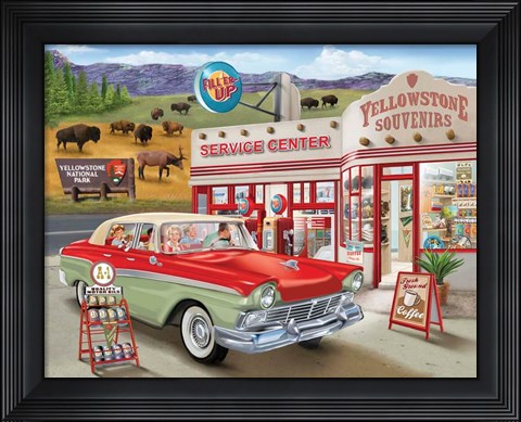 Framed Yellowstone Memories Print