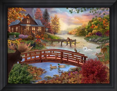 Framed Autumn Evening Print