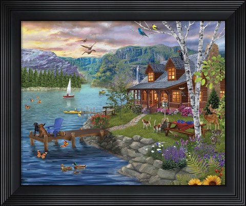 Framed Peaceful Summer Print
