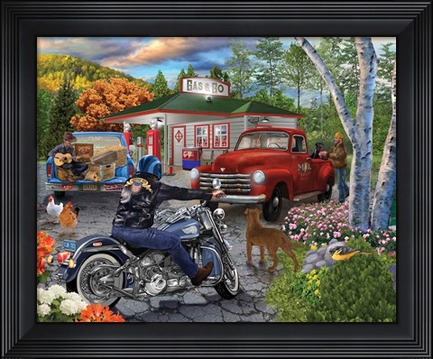 Framed American Roadside Print