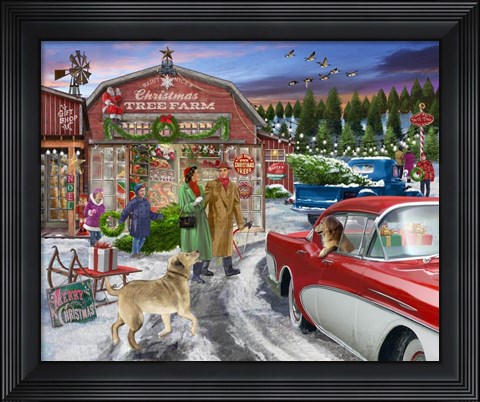 Framed Tree Farm Print