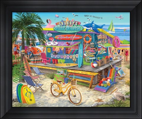 Framed Shaggy&#39;s Surf Shack Print