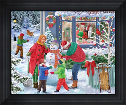 Framed Before Christmas Dinner Print