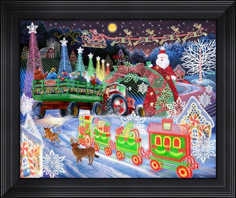 Framed Hayride Festival Print