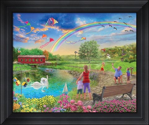 Framed Colorful Skies Print