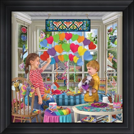 Framed Love Rainbow Print