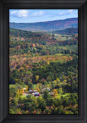 Framed Fall at French&#39;s Ledges Print