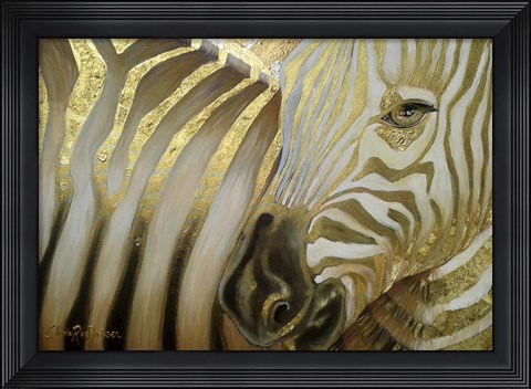 Framed Zebra Codex Print