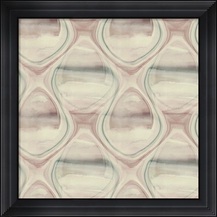 Framed Aquarel Pastel I Print