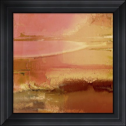 Framed Abstract Sunset I Print