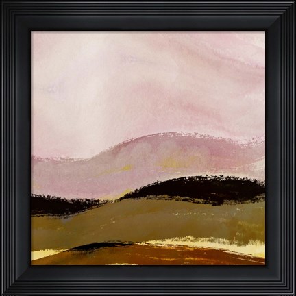 Framed Landscape in Pastel and Black II Print
