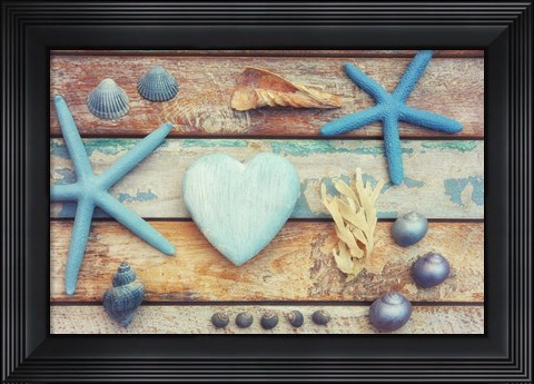 Framed Beach Memories I Print
