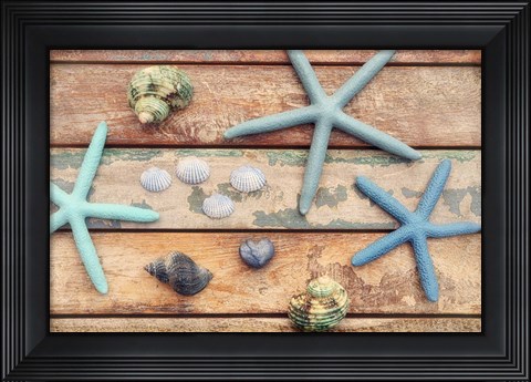 Framed Seaside Memories III Print