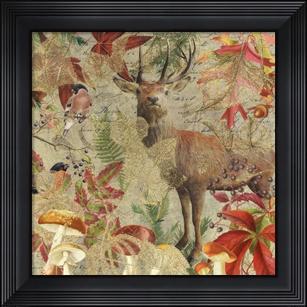 Framed Autumn Deer Print