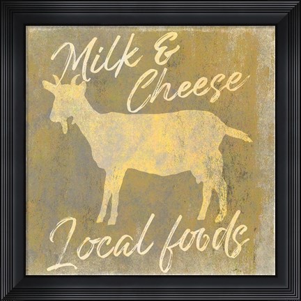 Framed Local Foods Goat Print