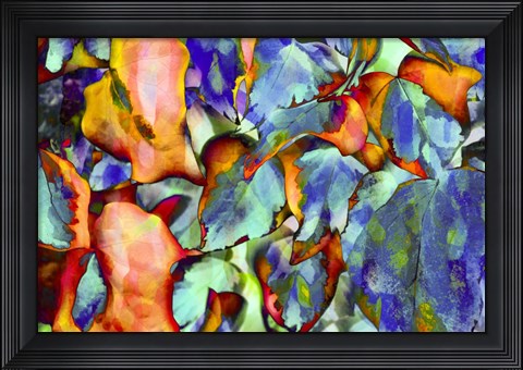 Framed Colorful Foliage 5 Print