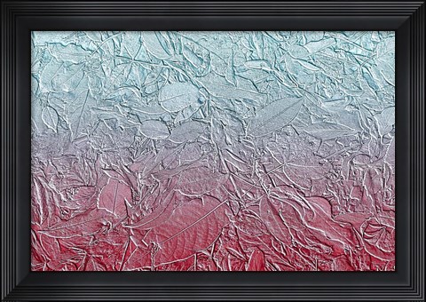 Framed Leaves in Pastel Colors 14 Print