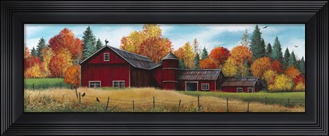 Framed Crows N&#39; Color Print