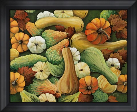 Framed Squashes Print